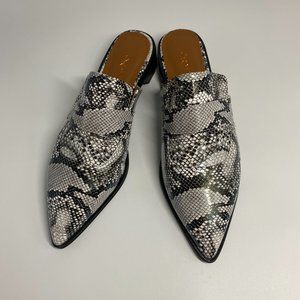 XYD Womens Retro Slip On Backless Loafer Flats